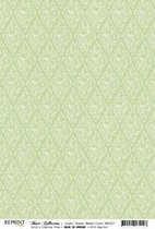 RBC057 Basic Collection A4 200gr Light Green Medaillons