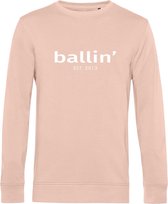 Heren Sweaters met Ballin Est. 2013 Basic Sweater Print - Roze - Maat XXL