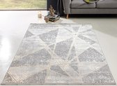 Flycarpets Ebrus Modern Vloerkleed -  120x170cm - Beige/Grijs