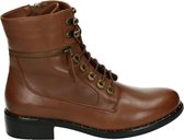 Regarde le Ciel ROXANA-04 - Volwassenen VeterlaarzenHalf-hoge schoenen - Kleur: Cognac - Maat: 40