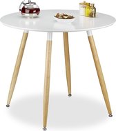 relaxdays - eettafel rond - eetkamertafel - eetkamer tafel Scandinavisch design