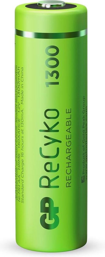 GP ReCyko+ Oplaadbare AA-batterijen - 1300 mAh - 4 stuks - GP