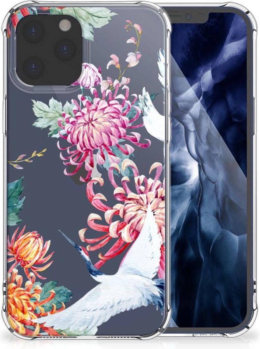 iPhone 12 Pro Max Case Anti-shock Bird Flowers