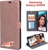 EmpX Telefoonhoesje - Book Case - Geschikt Voor Samsung Galaxy S20FE - Goud