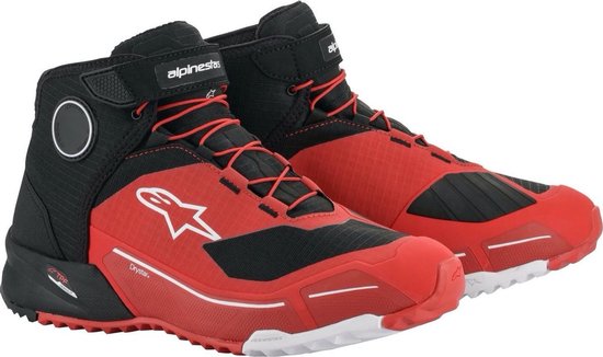 Foto: Alpinestars cr x drystar riding red black motorcycle shoes 13 5 maat laars