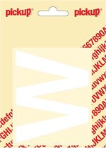 Pickup plakletter Helvetica 80 mm - wit W