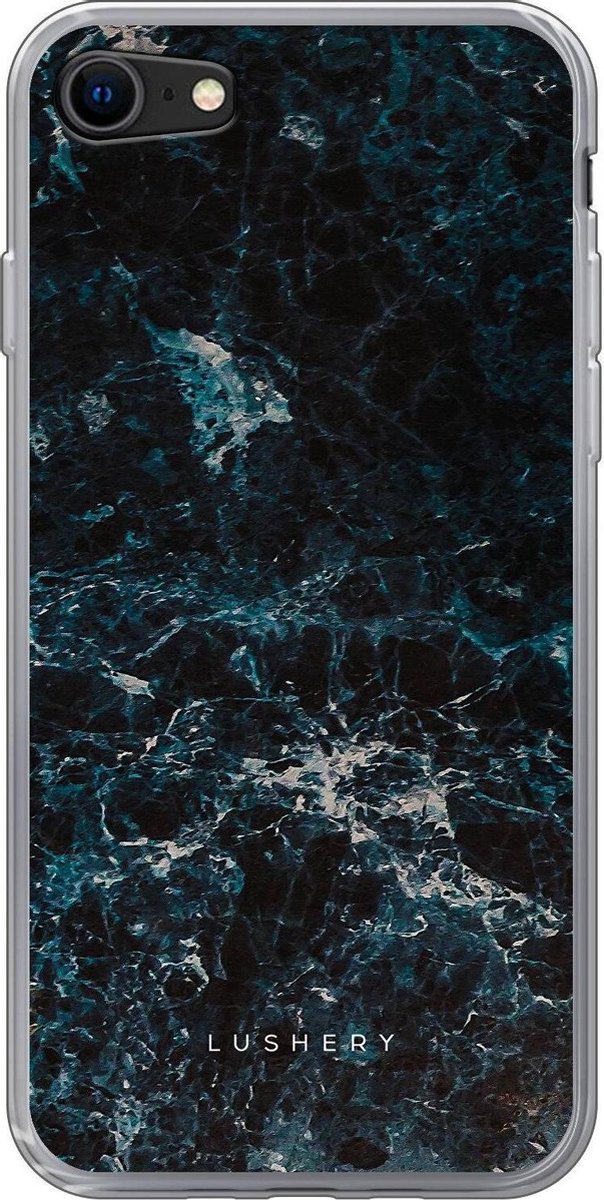 Lushery Hard Case voor iPhone SE (2020) - Frozen Marble