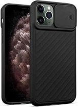 Shieldcase geschikt voor Apple iPhone X / Xs hoesje met camera slide cover - zwart