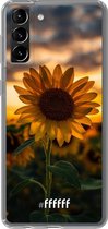6F hoesje - geschikt voor Samsung Galaxy S21 Plus -  Transparant TPU Case - Sunset Sunflower #ffffff