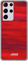 6F hoesje - geschikt voor Samsung Galaxy S21 Ultra -  Transparant TPU Case - Scarlet Canvas #ffffff