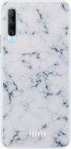 6F hoesje - geschikt voor Honor 9X Pro -  Transparant TPU Case - Classic Marble #ffffff