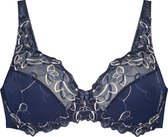 Hunkemöller Dames Lingerie Niet-voorgevormde beugel bh Diva  - Blauw - maat C75