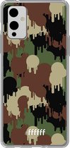 6F hoesje - geschikt voor OnePlus 9 -  Transparant TPU Case - Graffiti Camouflage #ffffff