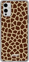 6F hoesje - geschikt voor OnePlus 9 -  Transparant TPU Case - Giraffe Print #ffffff