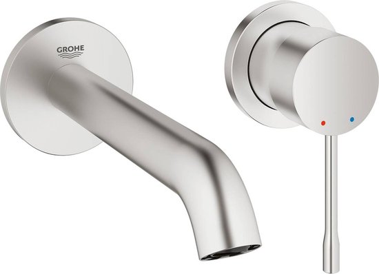 GROHE Essence New Wandgemonteerde Inbouw Wastafelkraan - afbouwdeel -  exclusief... | bol