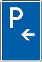 Parkeerbord met pijl