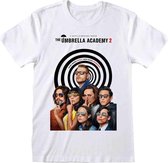 The Umbrella Academy Heren Tshirt -S- Season 2 Poster Wit