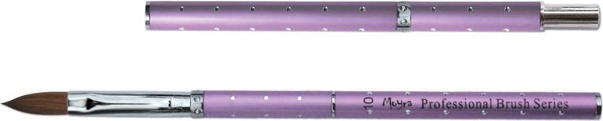 Goedkoopste Moyra Acryl - Penseel - Nagels - Lila nr 10