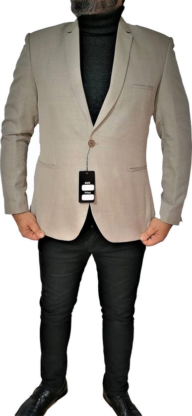 Blazer | colbert voor heren |BEIGE | maat 44 XXS | bol.com