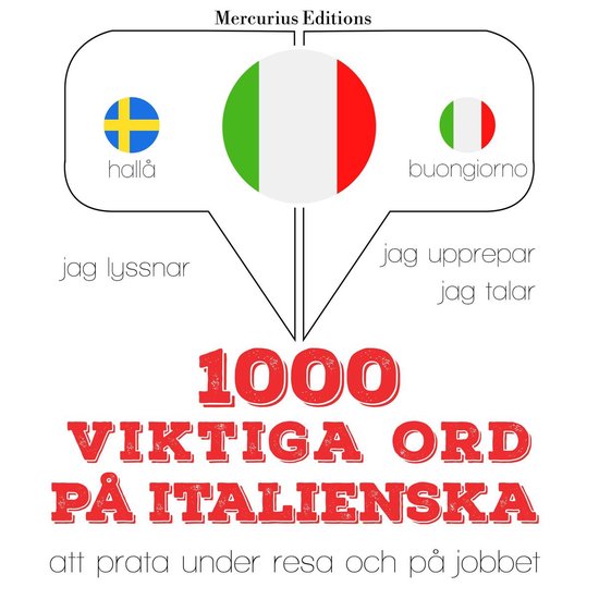 1000 viktiga ord på italienska - cover