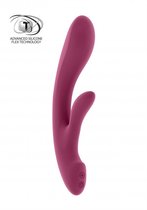 Ouch! – ‘Ava’ Vibrator met Ergonomisch Zacht Ontwerp met Clitoris Stimulator Licht Gebogen - Roze