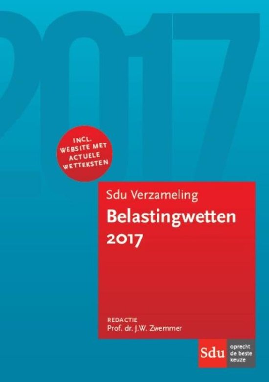 Educatieve wettenverzameling  -  Sdu Verzameling Belastingwe ... - cover