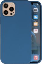 iPhone 12 Pro Max Hoesje Fashion Backcover Telefoonhoesje Navy