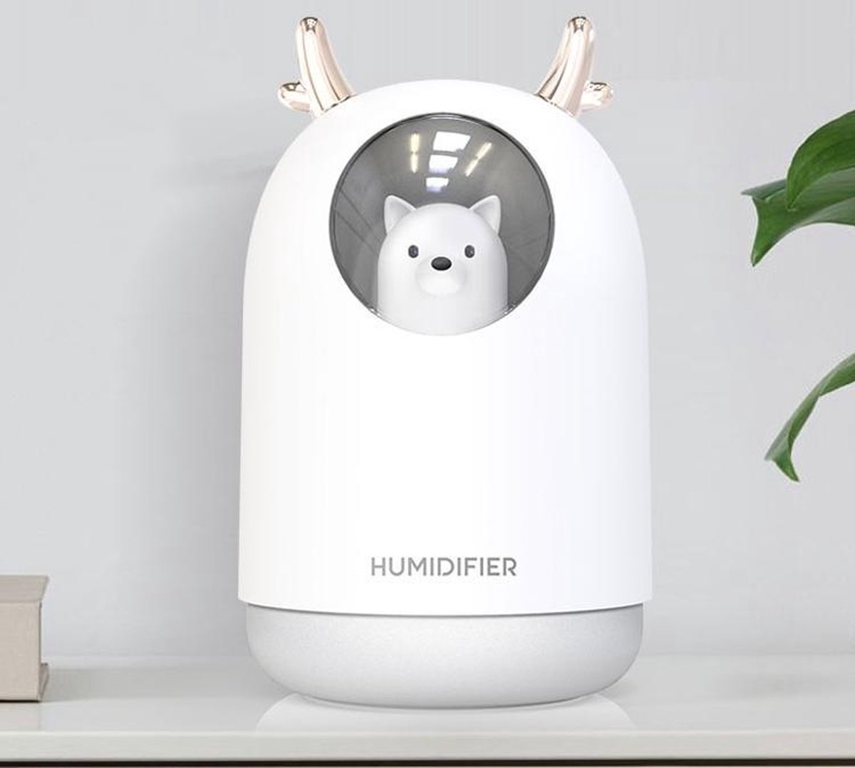 Hummi Care Bear (wit) - Geur Verspreider - USB Humidifier - Luchtreiniger - Luchtbevochtiger - Aromatherapie - Diffuser Aromatherapie - Led Verlichting - Diffuser - Diffuser Aroma - Hummi