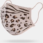 Supreme Medisch Mondkapje Leopard | Wasbaar | Milieuvriendelijk | Biologisch katoen | Tot 30 keer wasbaar M ()