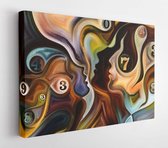 Onlinecanvas - Schilderij - Relationships In Texture Series. Art Horizontal Horizontal - Multicolor - 75 X 115 Cm