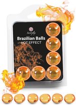 Glijmiddel Waterbasis Siliconen Easyglide Massage Olie Erotisch Seksspeeltjes - Warmte Effect - Brazilian Balls - Set van 6 - Secretplay®