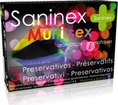 Saninex - condooms - 3 stuks - condooms met glijmiddel - multisex