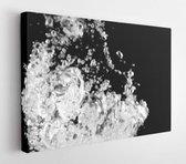Onlinecanvas - Schilderij - Water Splash With Bubbles Air Art Horizontal Horizontal - Multicolor - 75 X 115 Cm