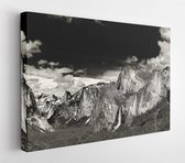 Monochrome yosemite national park vista for travel background california USA - Modern Art Canvas - Horizontal - 122220223 - 115*75 Horizontal