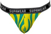 Supawear POW Jockstrap Yellow Beast - MAAT XL - Heren Ondergoed - Jockstrap voor Man - Mannen Jock