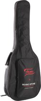 Fame Western gitaar Gigbag Basic zwart/rood Logo - Tas voor akoestische gitaren