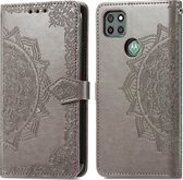 iMoshion Mandala Booktype Motorola Moto G9 Power hoesje - Grijs