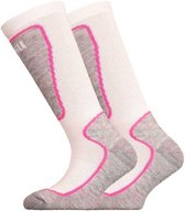 Uphillsport Skisokken Valta Junior Merinowol Wit Maat 34-36