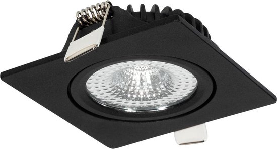 Verborgen Schouderophalend munt LED Inbouwspot Vierkant - Kantelbaar – Zwart – 2700 Kelvin Extra Warm Wit -  230 Volt -... | bol.com