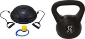 Tunturi - Fitness Set - Balanstrainer - Balance Trainer & Tunturi Kettlebell 12 kg