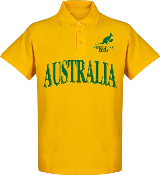 Australie Rugby Polo - Geel - XL
