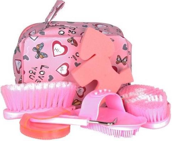 Poetstas Hearts - Roze - poetsset paardenpoetsen borstels borstelset paardenverzorging paardenverzorgingsset Poetstas Hearts - Roze - poetsset paardenpoetsen borstels borstelset paardenverzorging paardenverzorgingsset