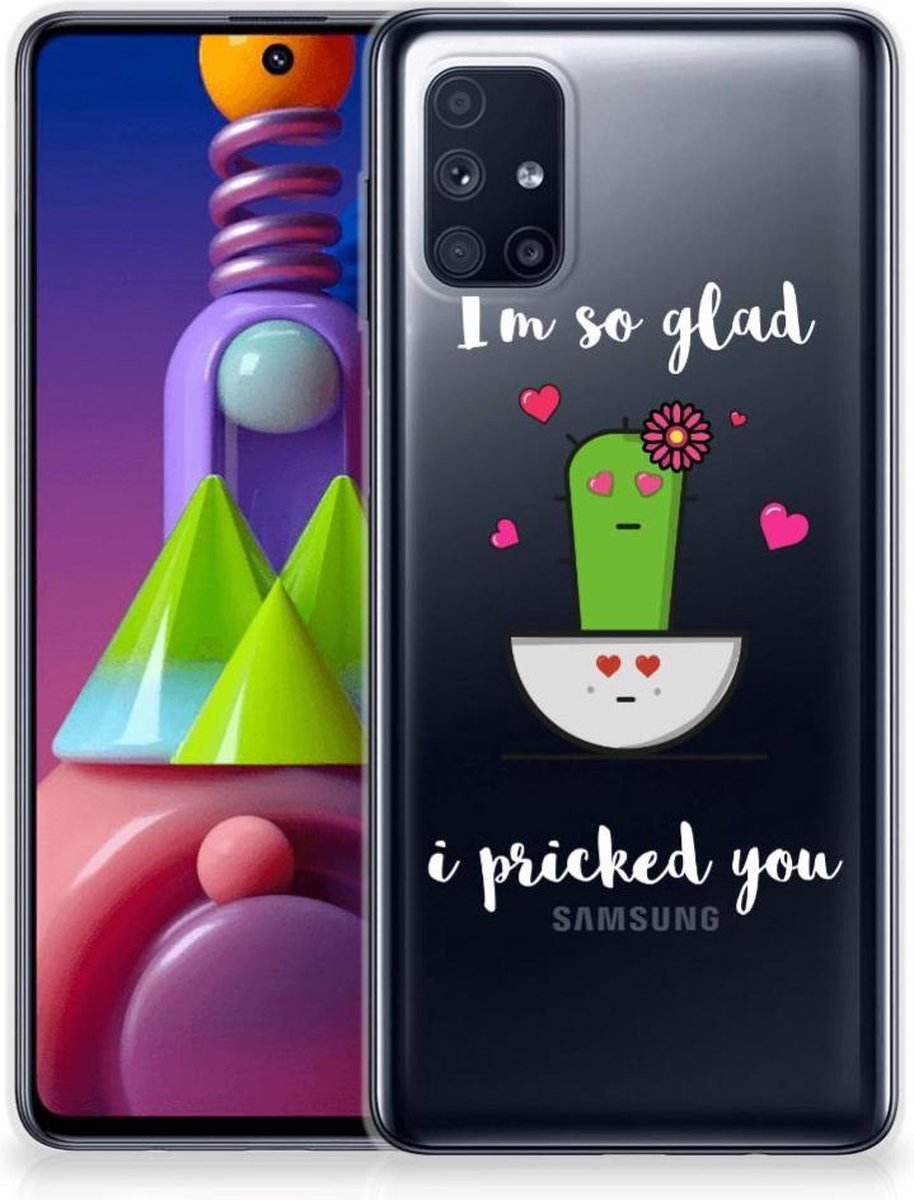 TPU Hoesje voor Samsung Galaxy M51 Telefoonhoesje met Naam Cactus Glad
