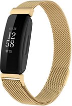 Shop4 - Fitbit Inspire 2 Bandje - Small Metaal Goud