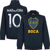 Boca Juniors CABJ Maradona 10 Hoodie - Navy - M