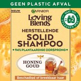 Garnier Loving Blends Solid Shampoo Bar Honing Goud - 1 stuk - Voor Beschadigd of Breekbaar haar