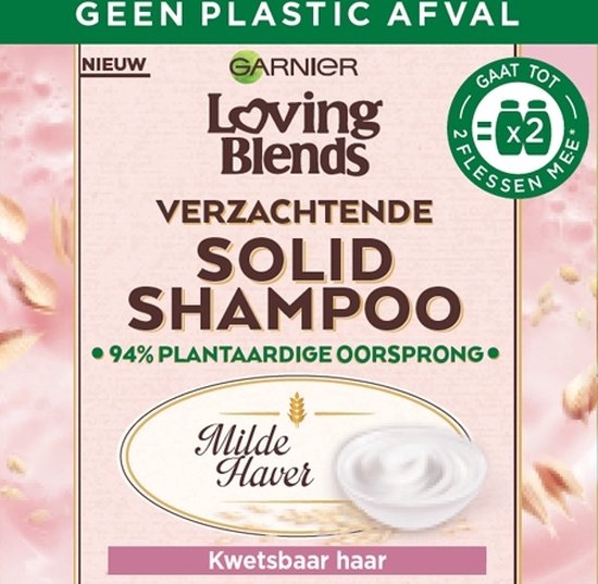 Garnier Loving Blends Milde Haver Verzachtende Solid Shampoo Bar