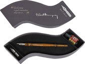 Authentic Models - Kalligrafiepen & Inkt set - grijs - 26cm x 10cm