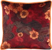 PTMD  fleurs paars velvet kussen bloemenprint