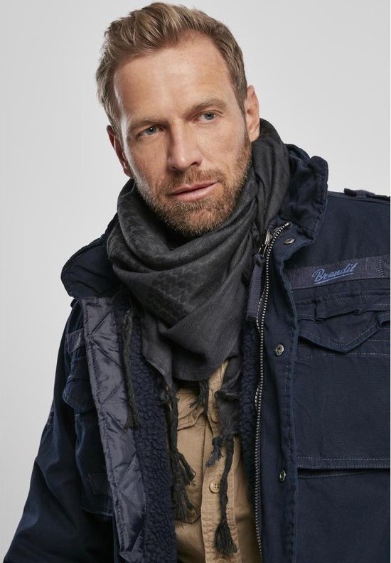 Écharpe Urban Classics Shemag Blauw/ Zwart